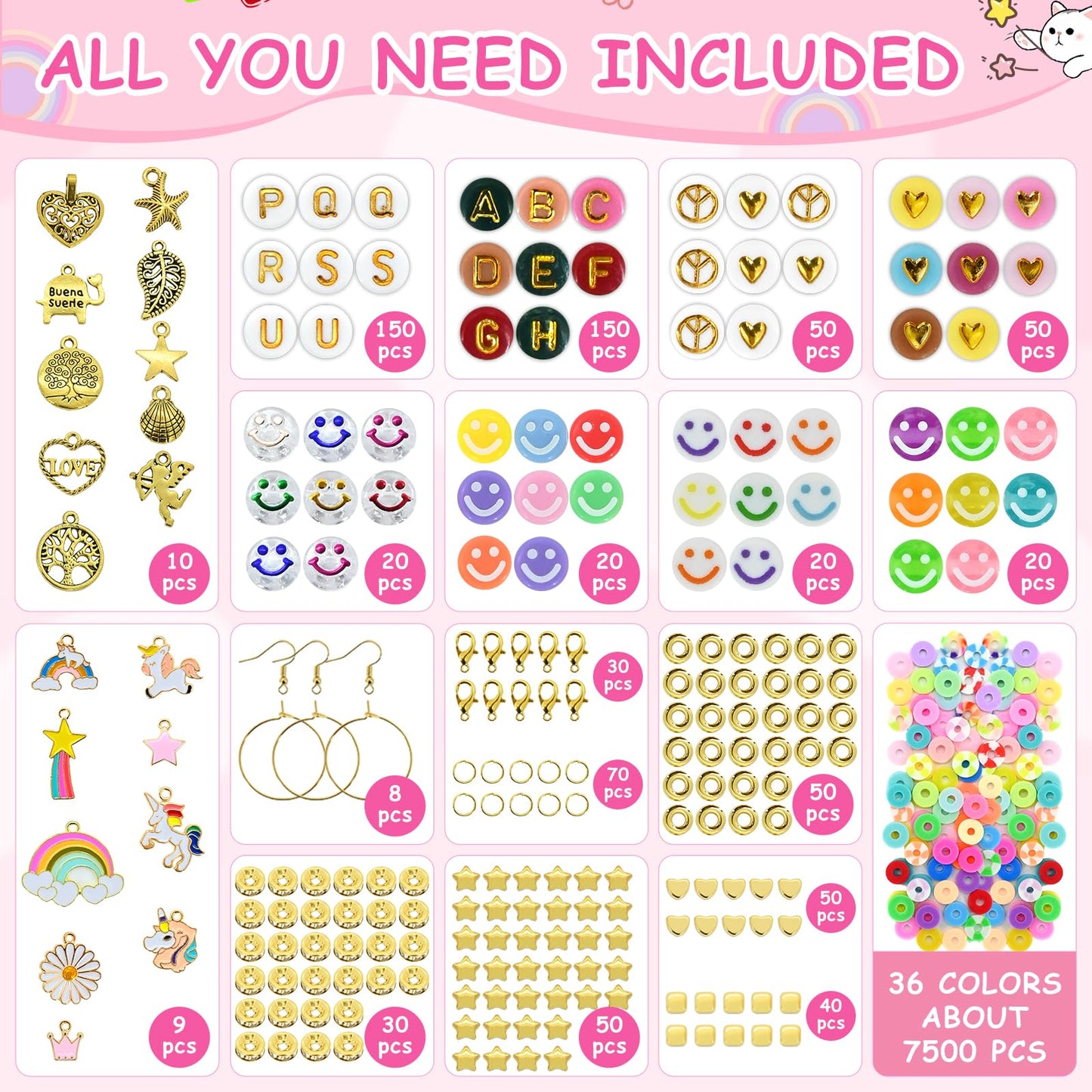 Clay Beads Bracelet Making Kits