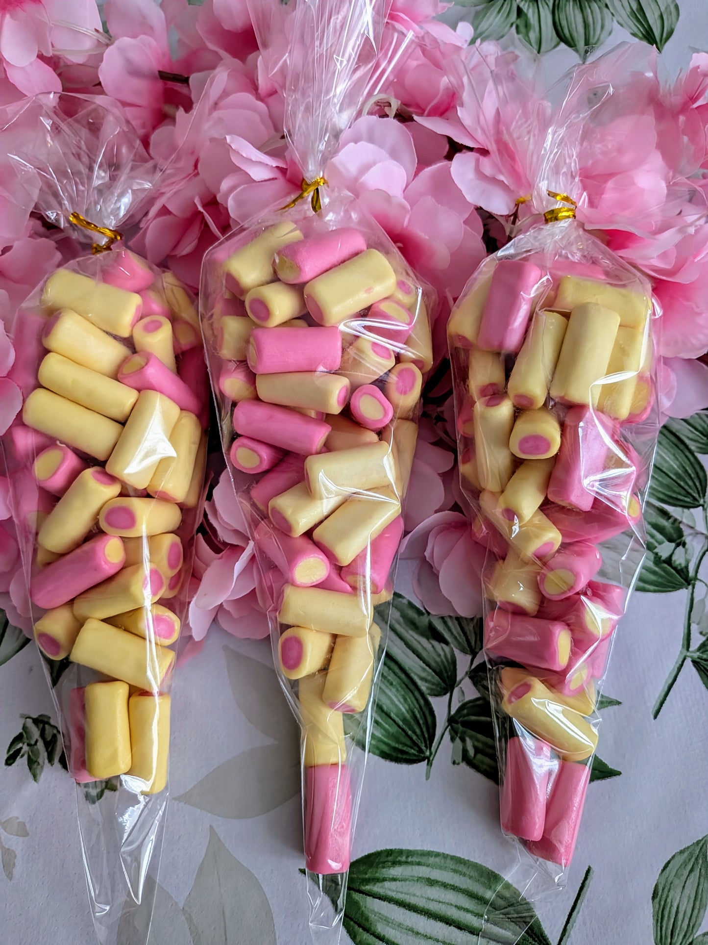 HARIBO Rhubarb & Custard Chewy Sweet Cones