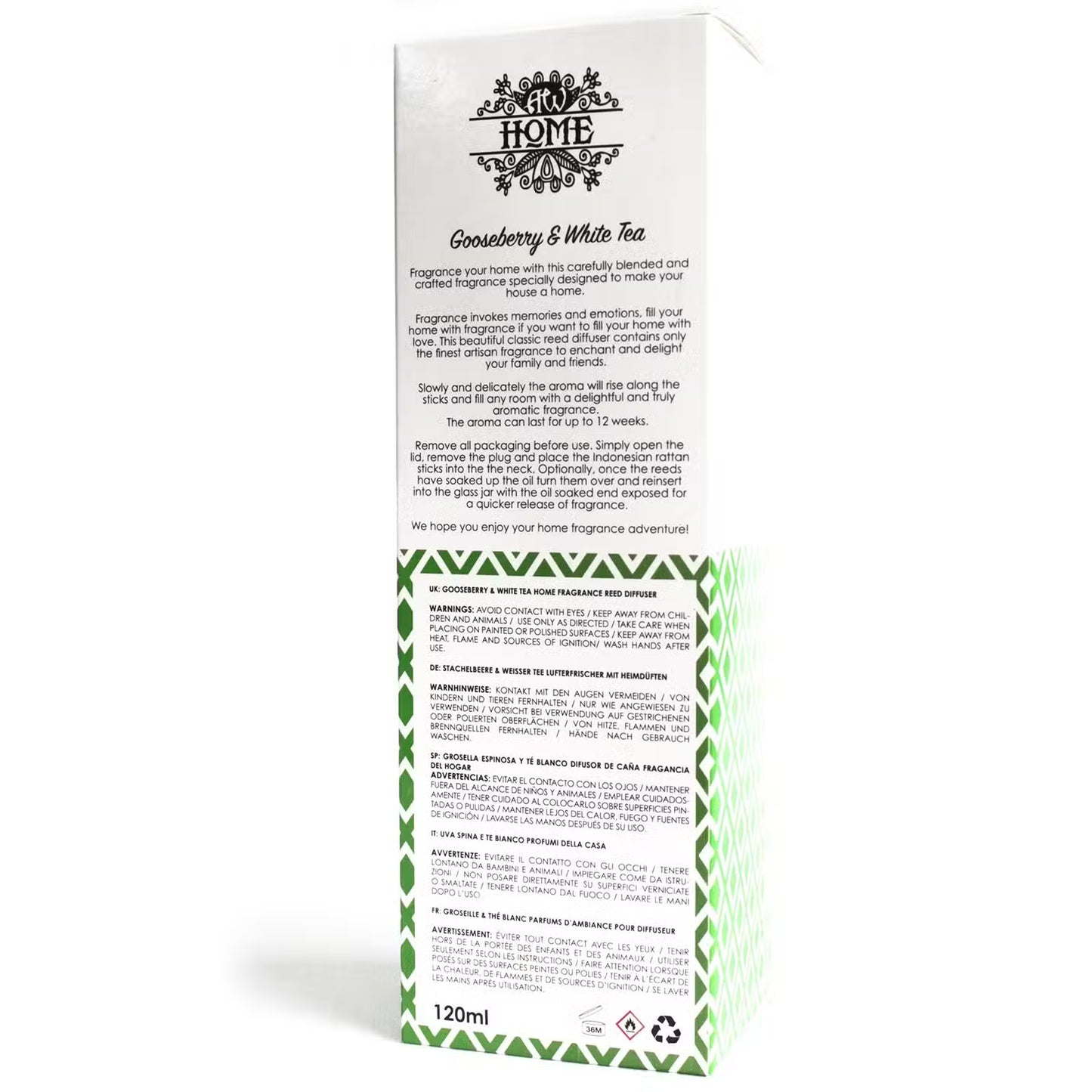 Reed Diffuser - Gooseberry & White Tea
