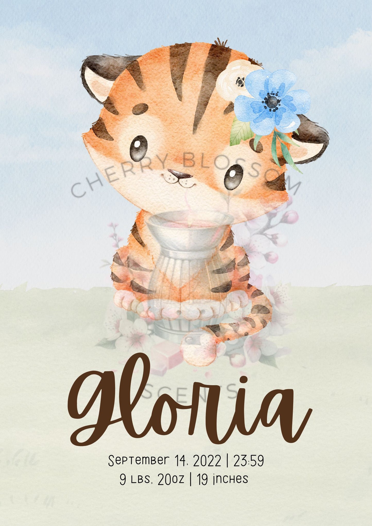 Personalised Tiger Cub