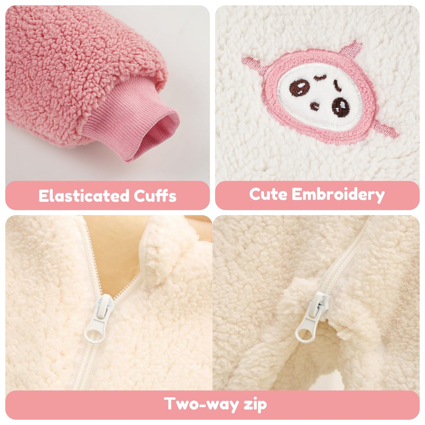 WYTbaby Baby Snowsuit Winter Fleece