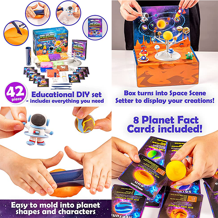3D Mega Galaxy Solar System Air Clay Kit