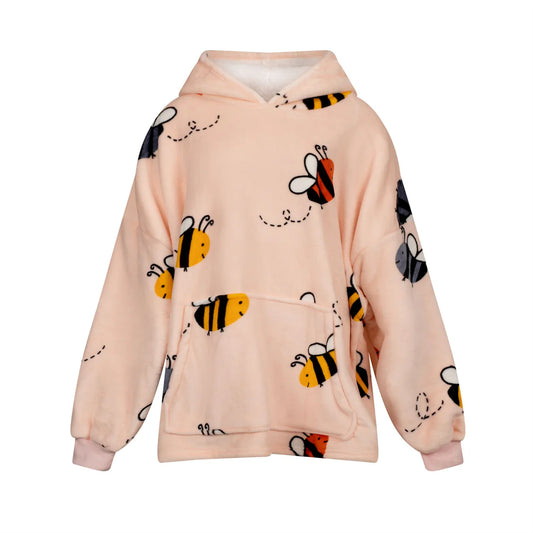 Bumble Bees Fleece Hoodie Multi