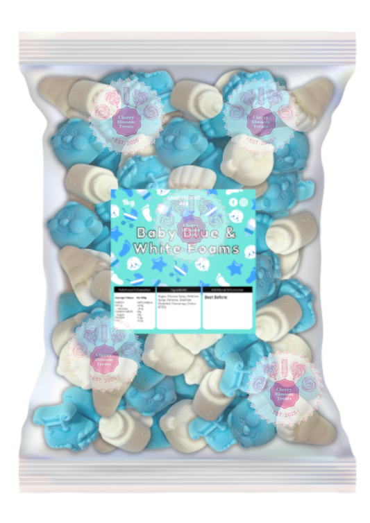 Baby Blue & White Foam Mix