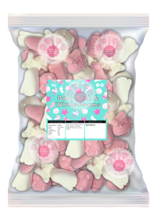 Baby Pink & White Foam Mix
