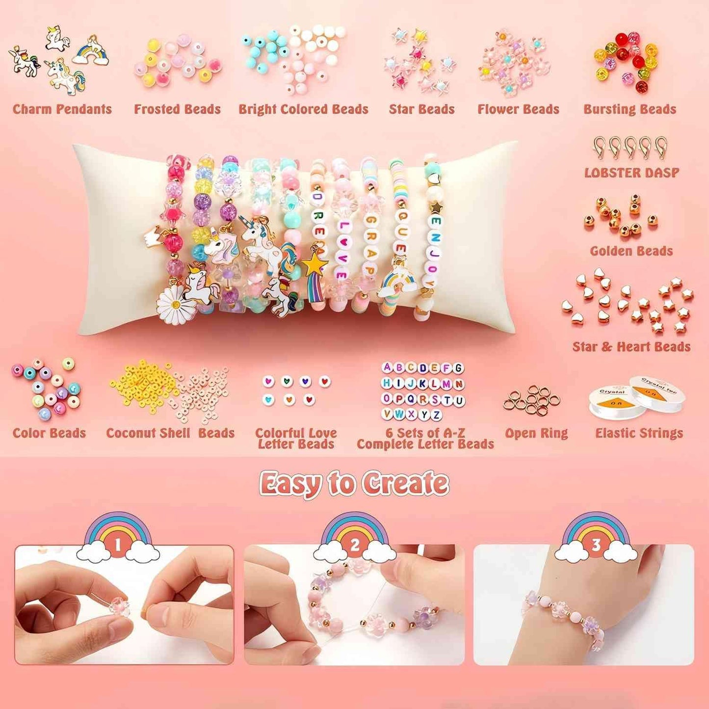 Clay Beads Bracelet Making Kits