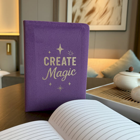Create Magic Velvet Notebook (Purple)