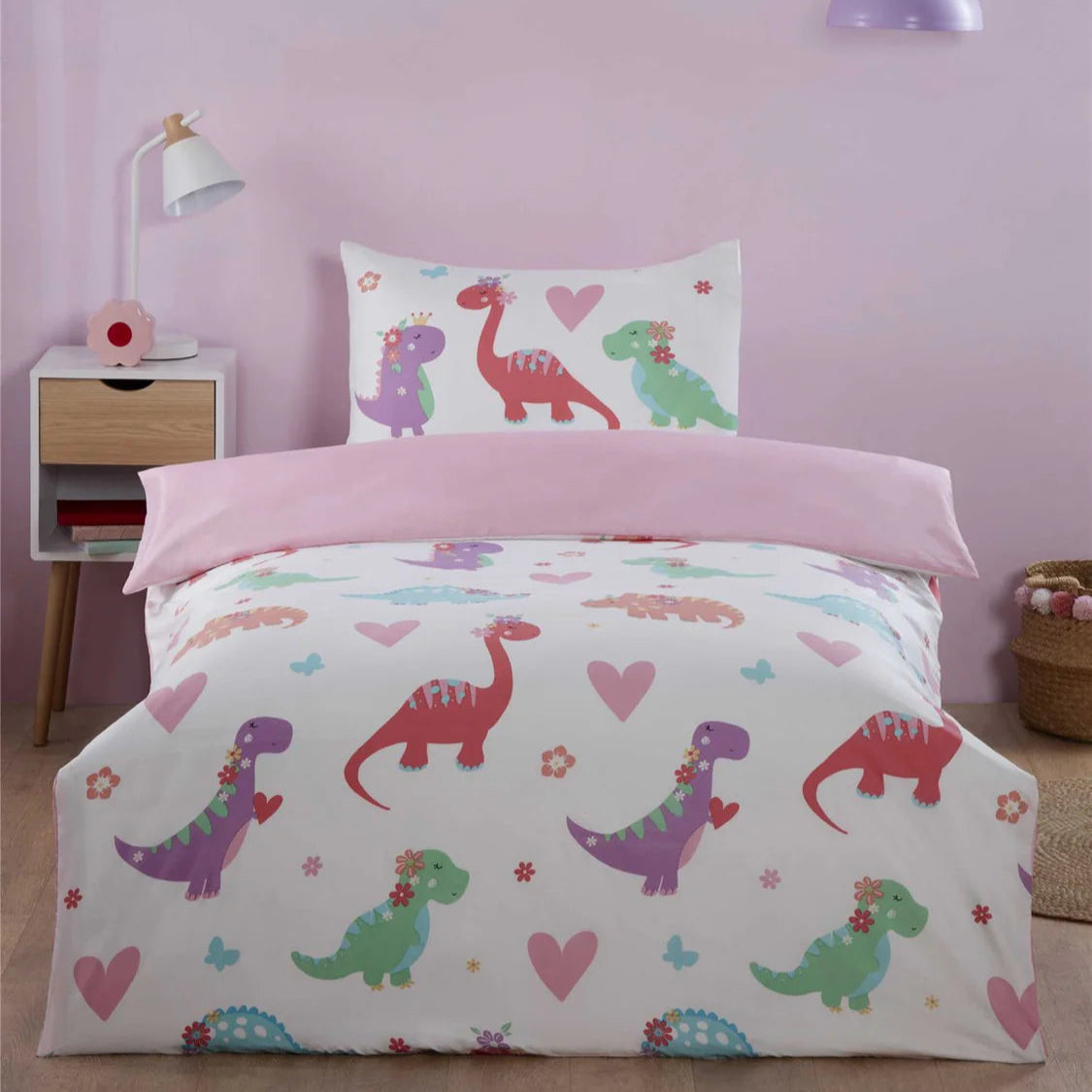 Dino Daisy Duvet Set
