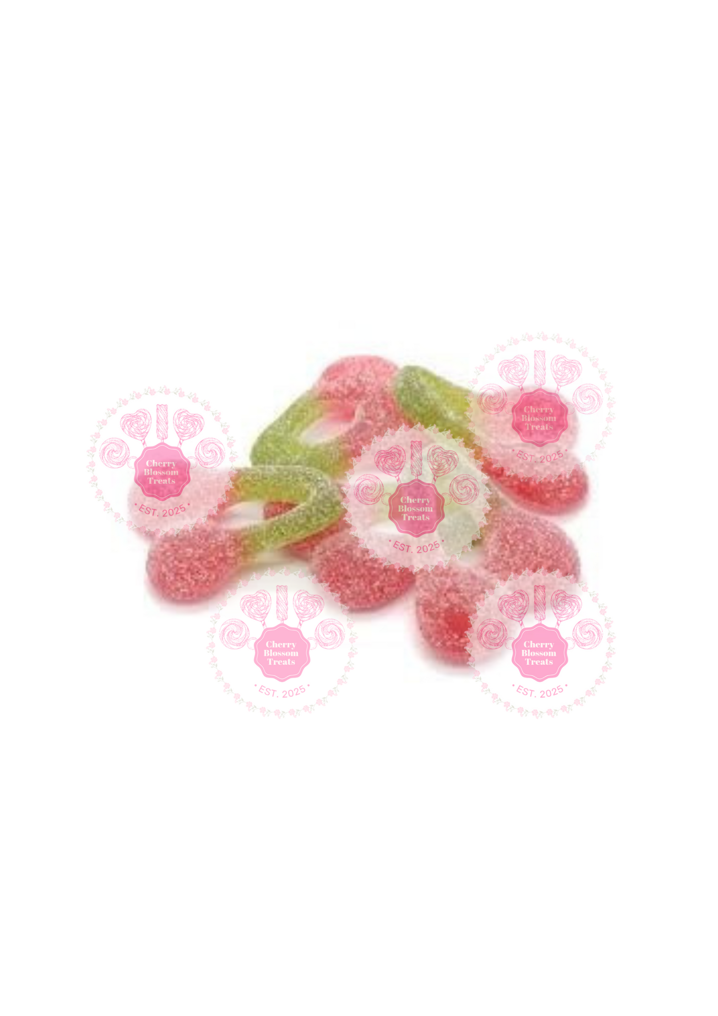 Sour Fizzy Giant Cherries