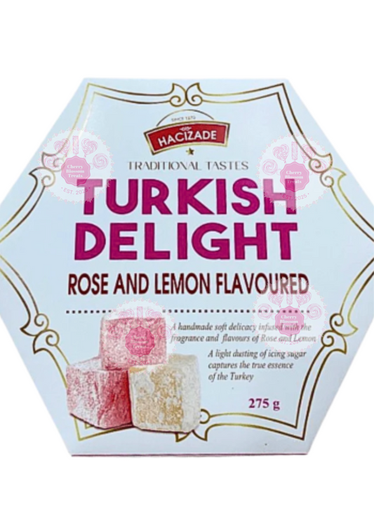 Hacizade Handmade Rose and Lemon Turkish Delight