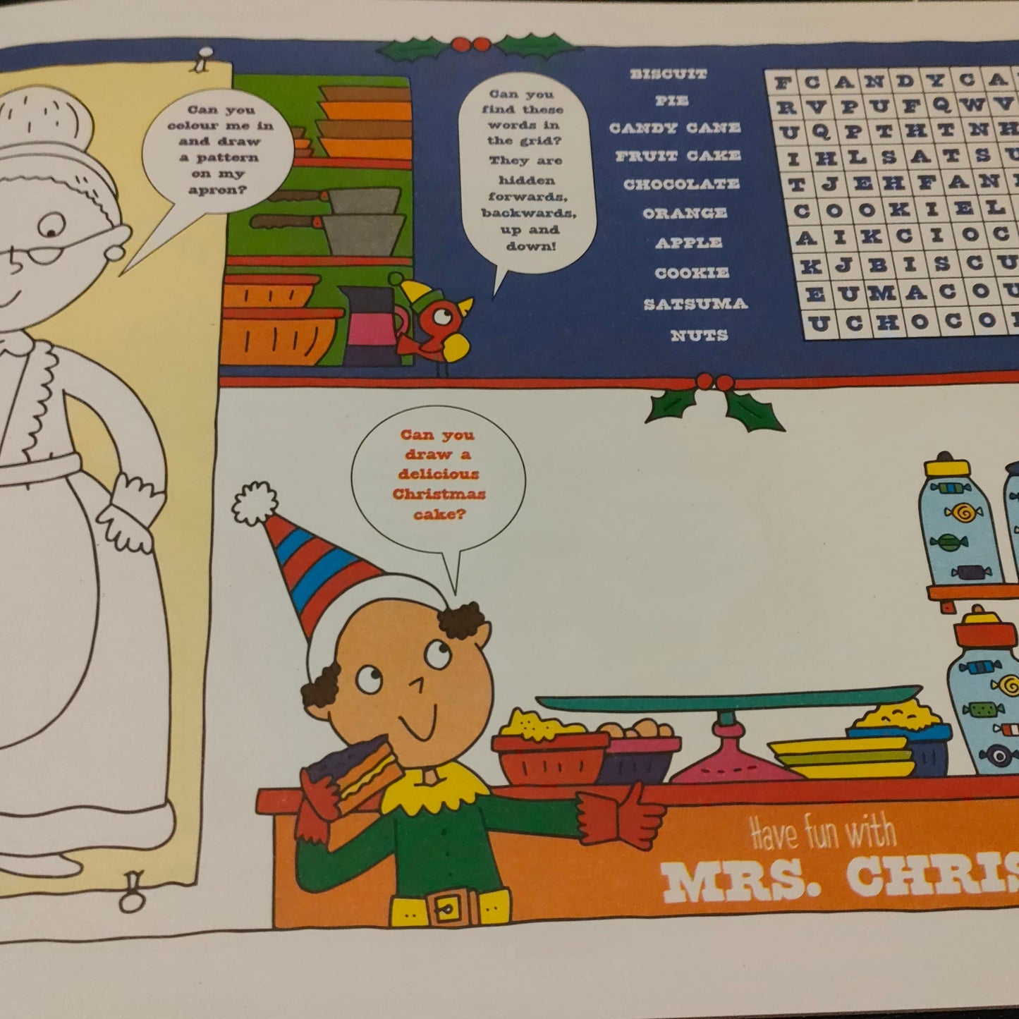 Christmas Placemats Activity Book