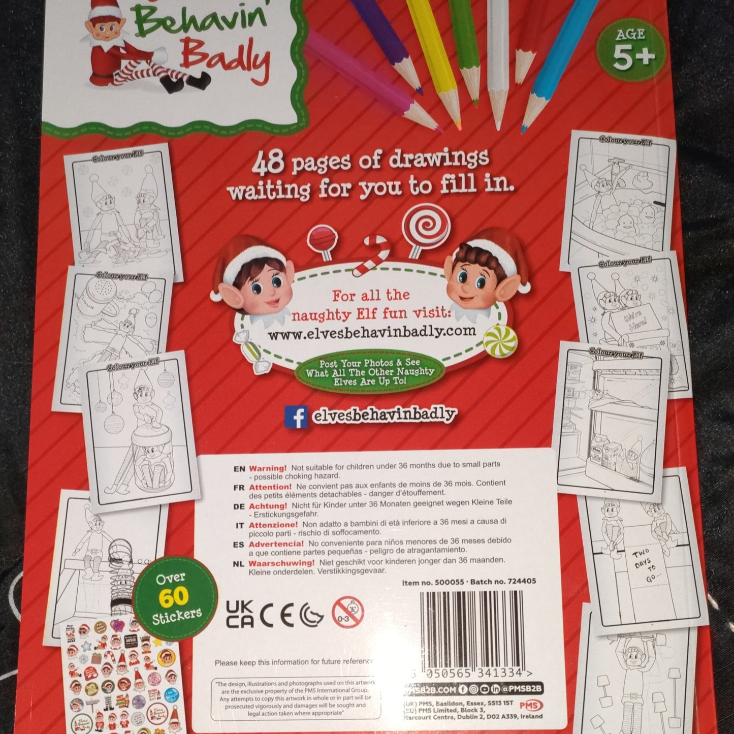 Elf Colouring Book & Sticker Sheet
