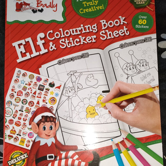Elf Colouring Book & Sticker Sheet