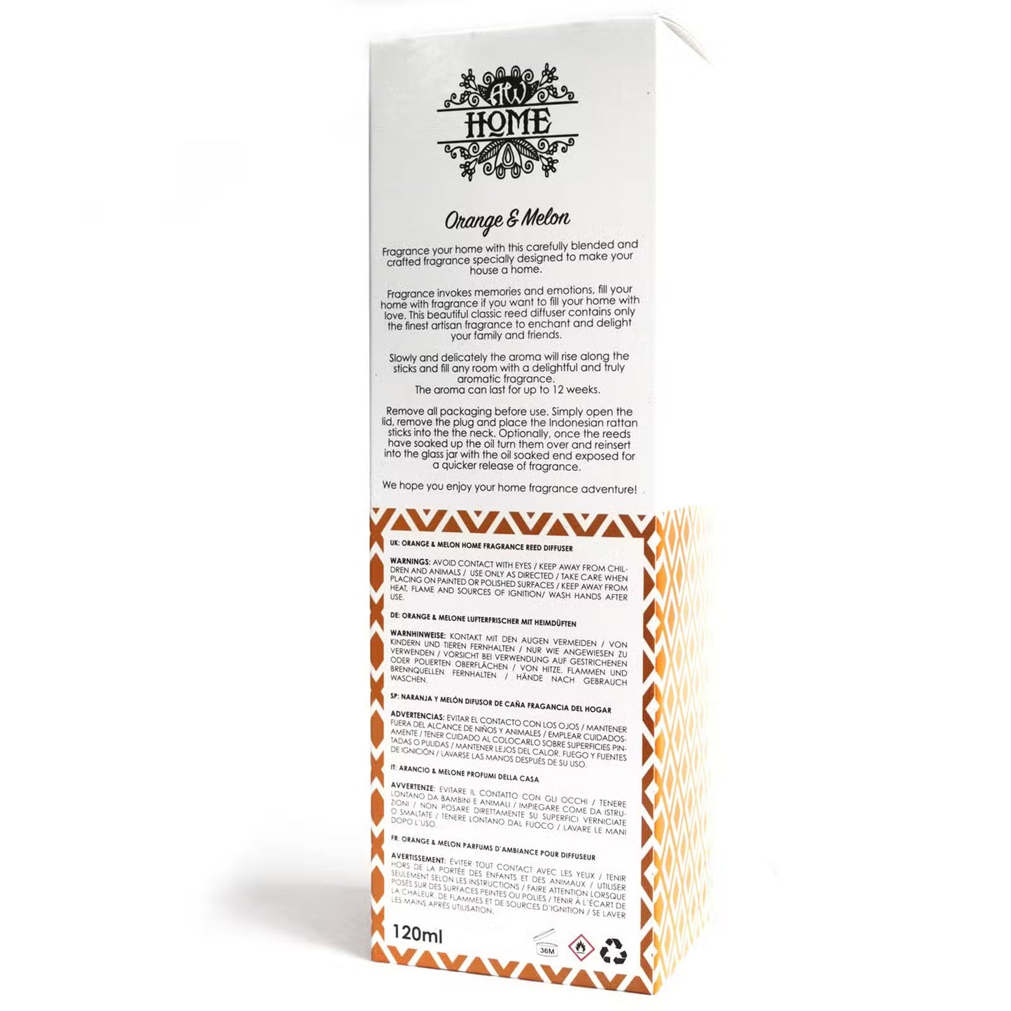 Reed Diffuser - Orange & Melon