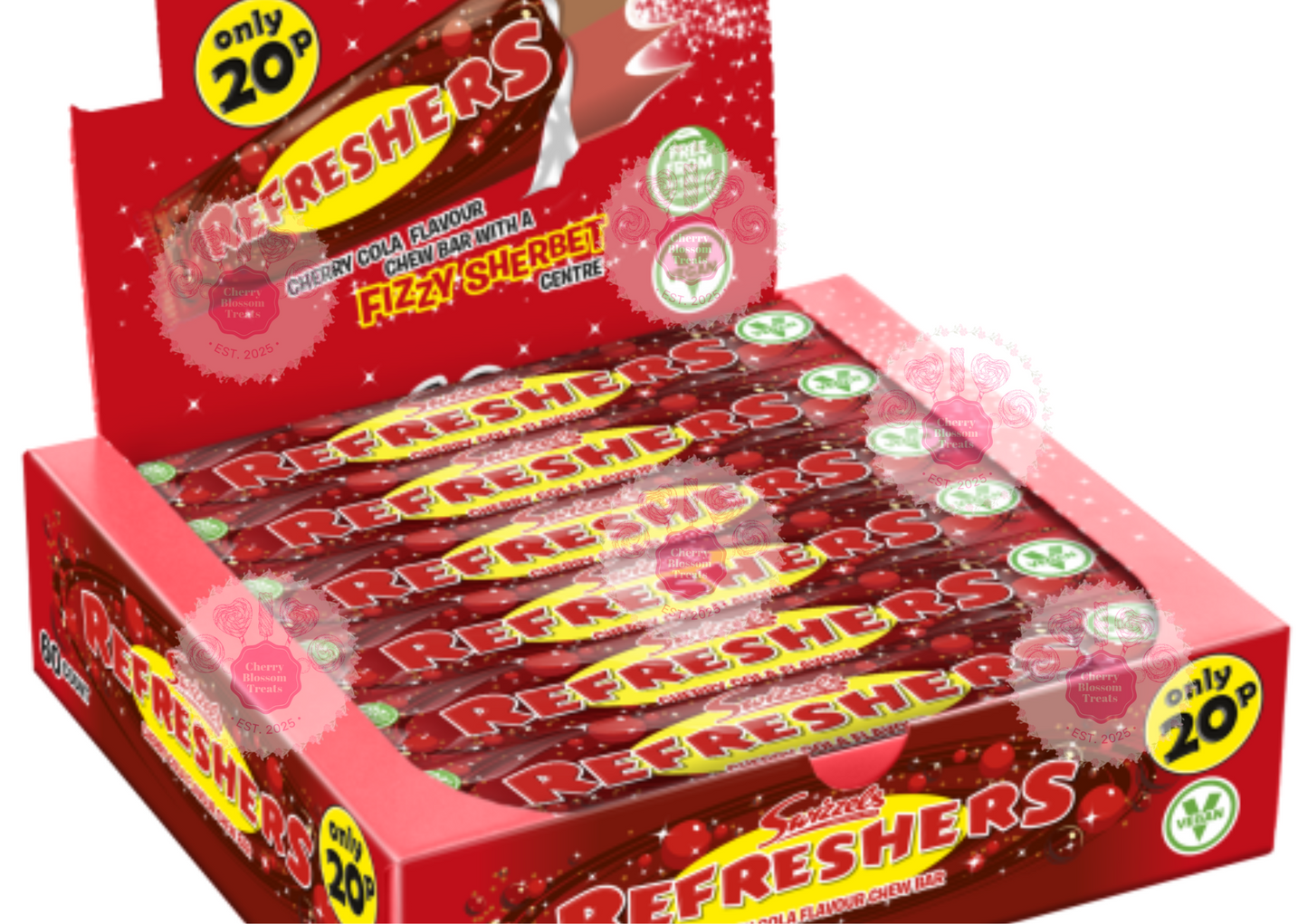 Refresher Cherry Cola Chew Bars