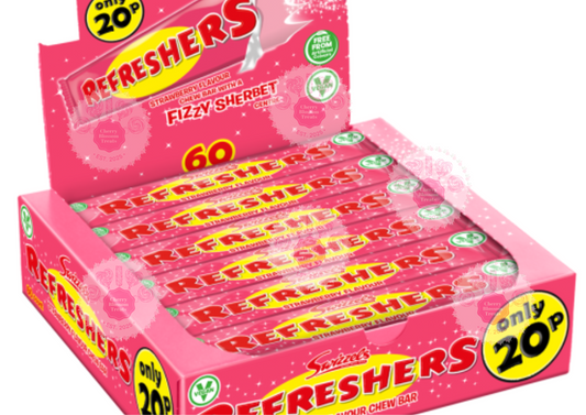Refreshers Strawberry Bars