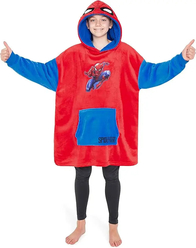 Spiderman Oversized Blanket Hoodie for Kids and Teens