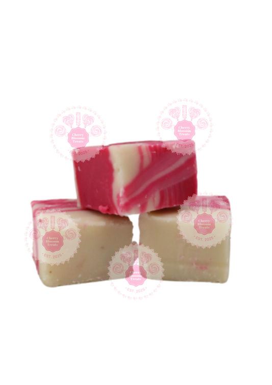 White Chocolate & Cranberry Fudge