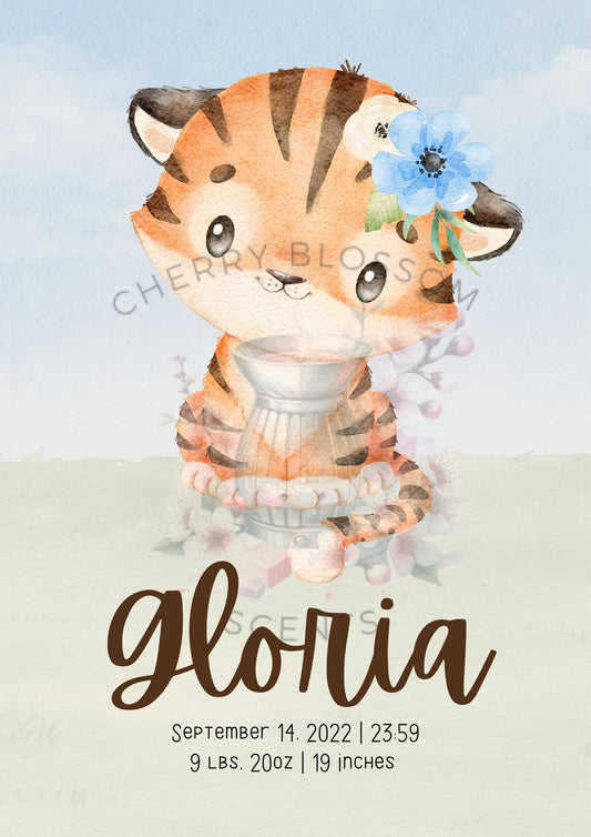 Personalised Tiger Cub
