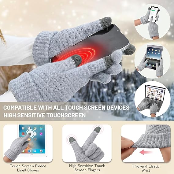 Women's Winter Knitted 5-Piece Set