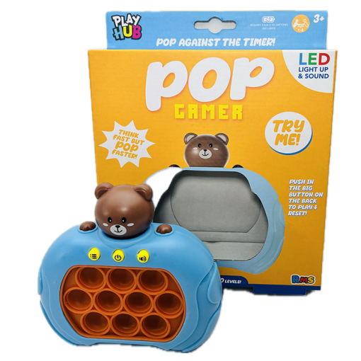 Super Bear Light Up/Sound Pop Gamer Set