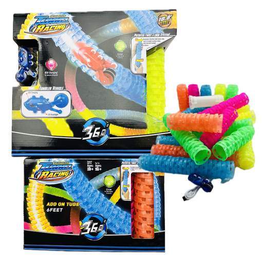 Glow Tunnel Racing Set Mega Value Mix