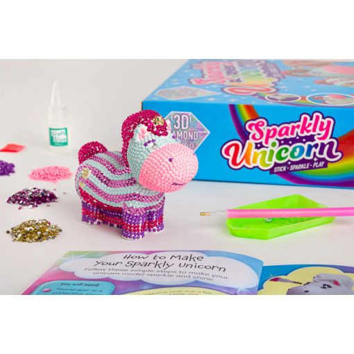 3D Diamond Art Unicorn Kit
